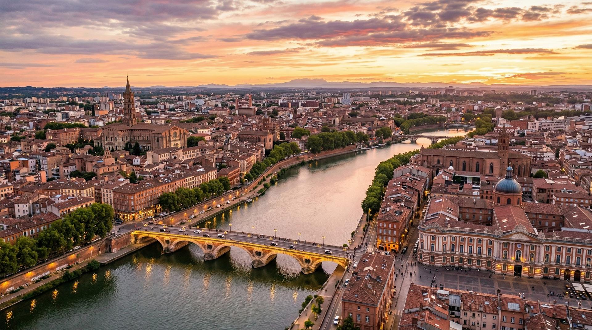 Aerial view of Toulouse